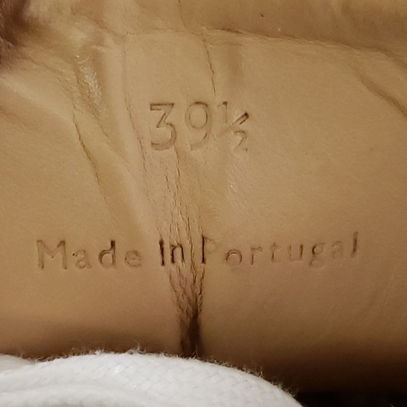 Margaux The Sneaker Women's EU 39.5 / US 9.5 White Calf‎ Leather Handmade Shoes - Picture 10 of 16